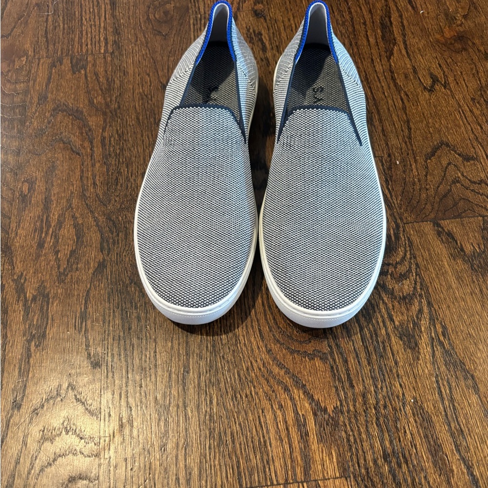 Rothy's Gray and Blue Slip-On Shoes